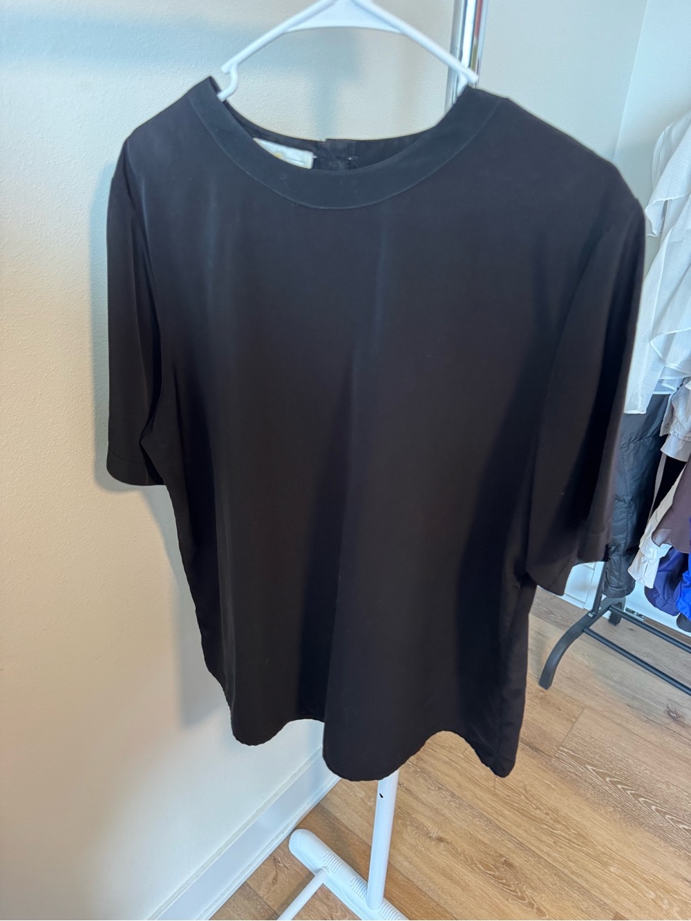 Vintage Worthington short-sleeve black blouse size 1X Womens